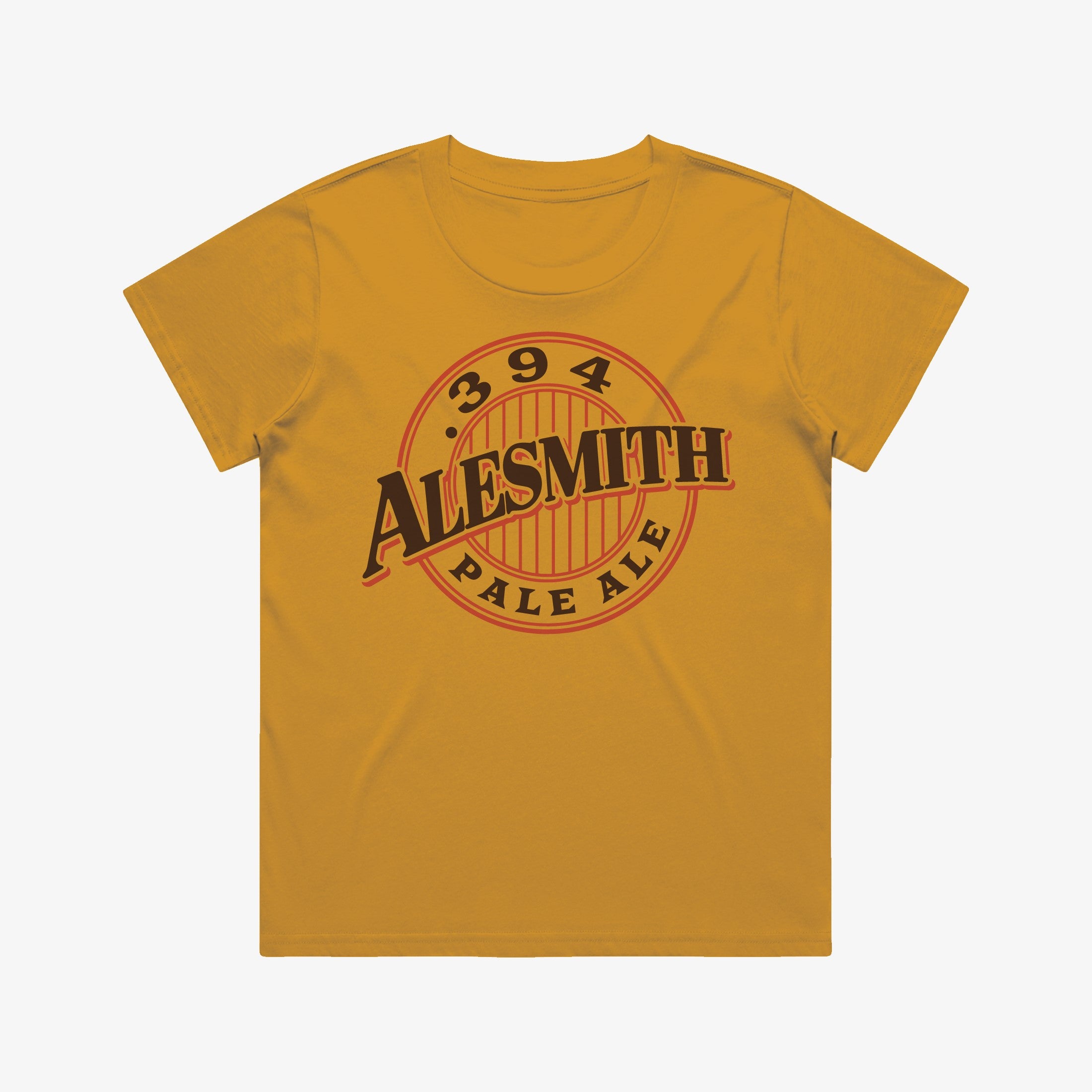 Women's .394 Stamp Tee - Old Gold - AleSmith Brewing Co.