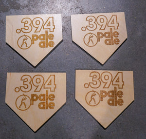 .394 Wooden Coasters - Set of 4