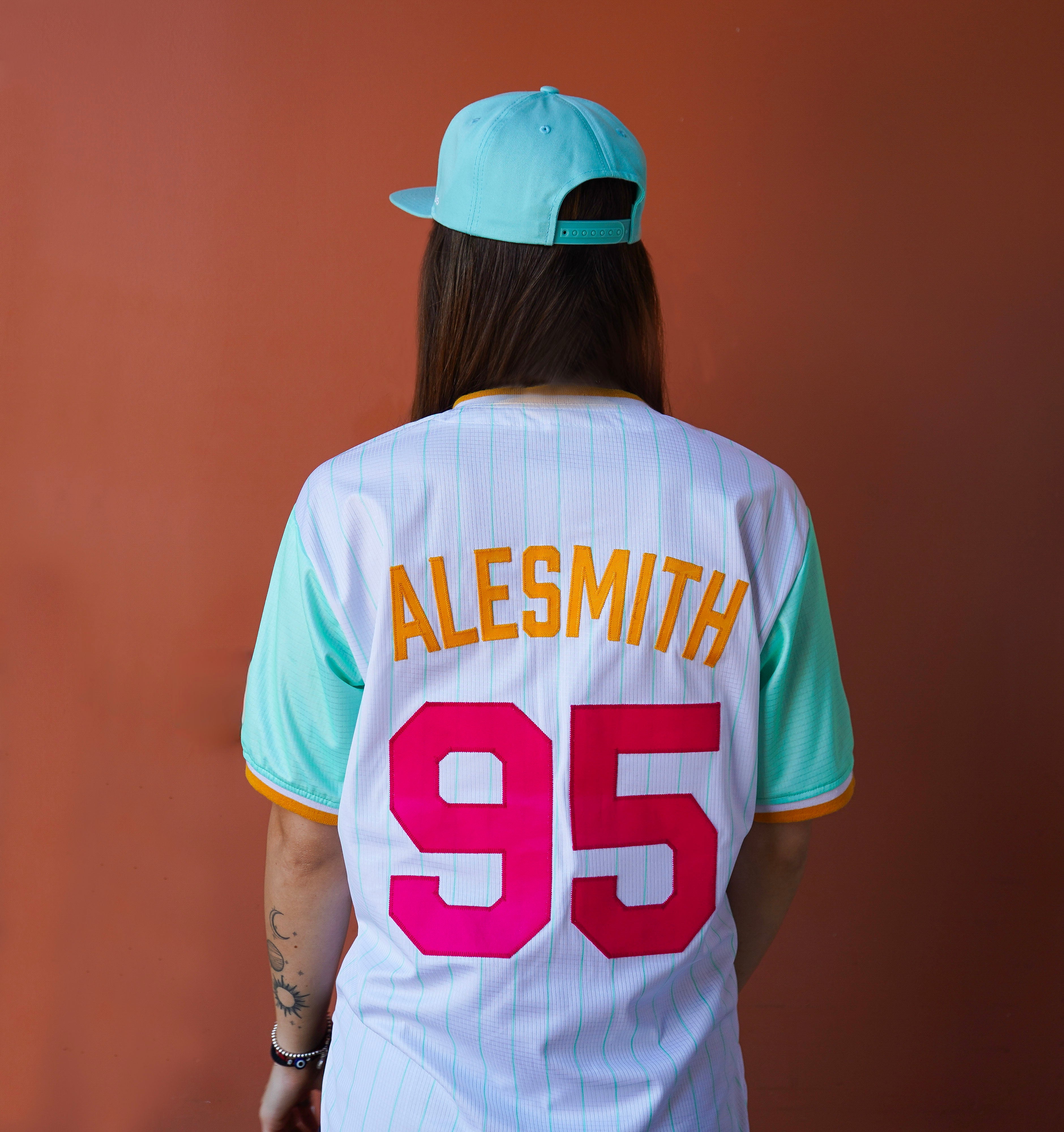 AleSmith Baseball Jersey - Mint/White