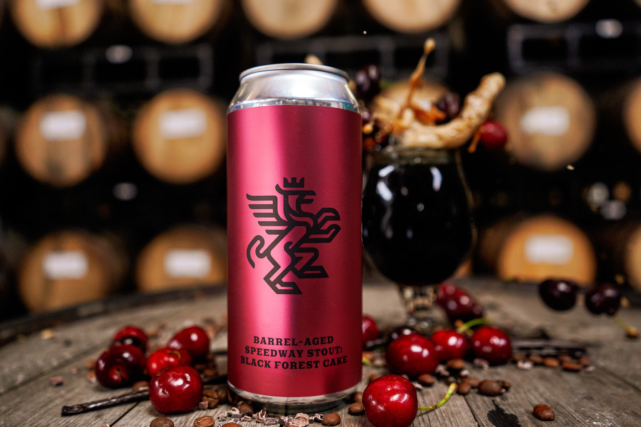 BASS: Black Forest Cake Edition (2023, 12.8% ABV) 16oz can
