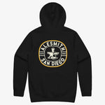 Load image into Gallery viewer, Anvil Postage Pullover Hoodie - Black
