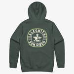 Load image into Gallery viewer, Anvil Postage Pullover Hoodie - Alpine Green
