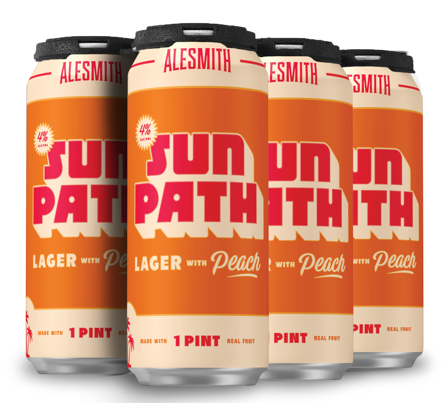 Sun Path Peach Lager (4.0% ABV) 16oz Cans