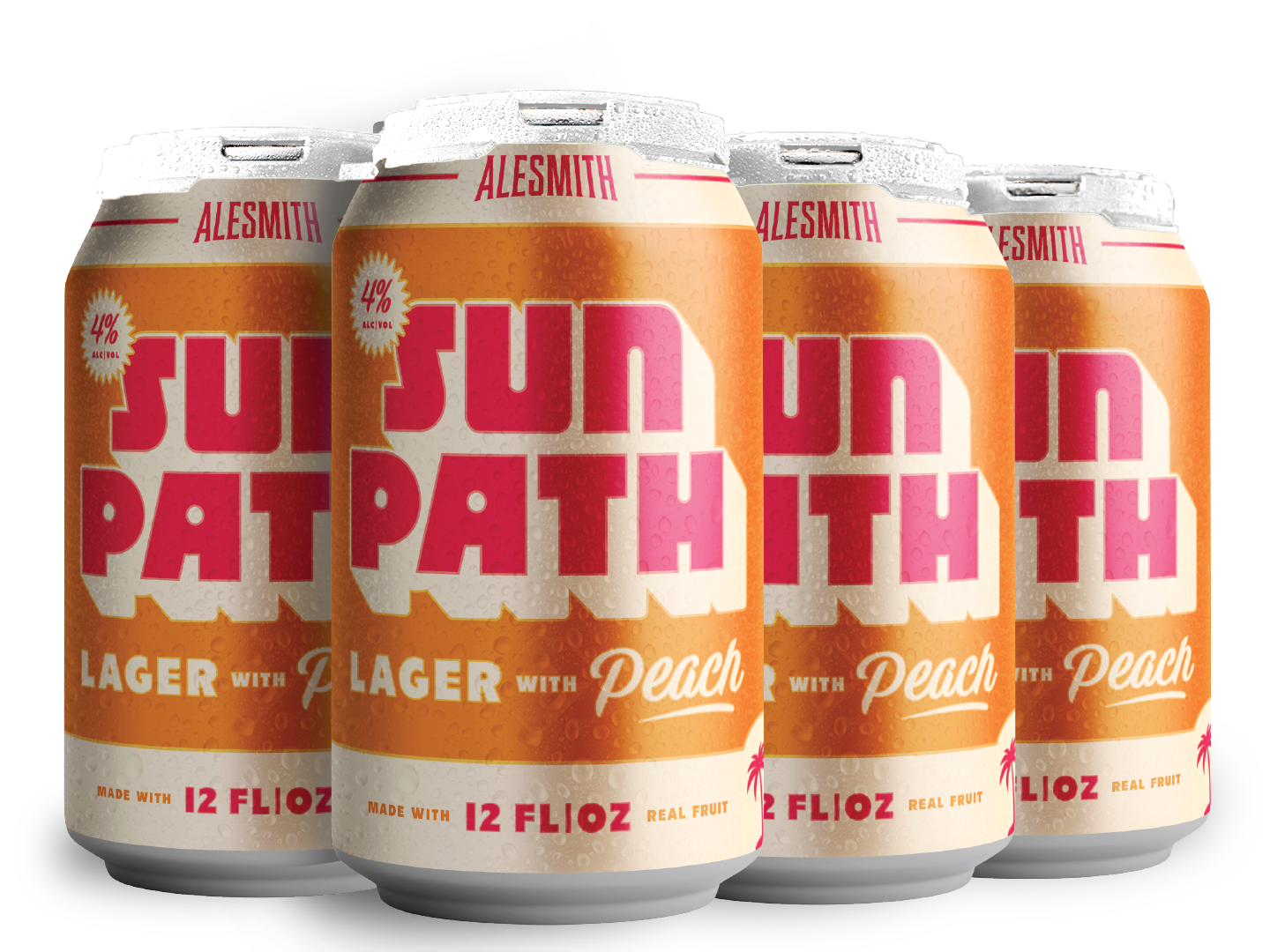 Sun Path Peach Lager (4.0% ABV) 12oz Cans