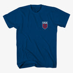 Load image into Gallery viewer, USA Beer Tee - Blue - AleSmith Brewing Co.
