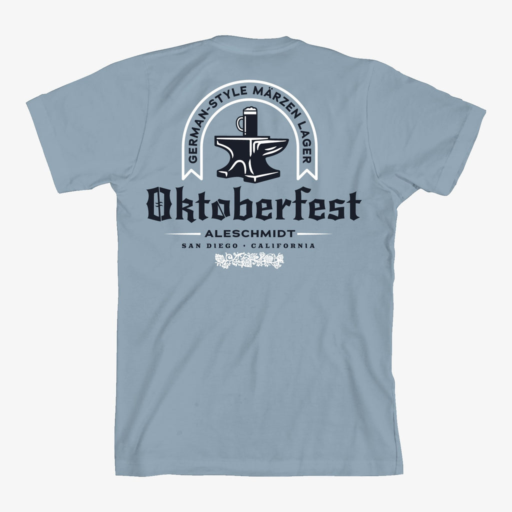 Oktoberfest Tee - Blue - AleSmith Brewing Co.