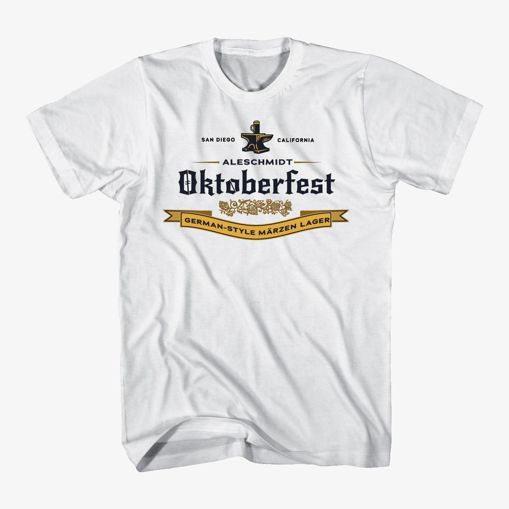 Oktoberfest Tee - White - AleSmith Brewing Co.