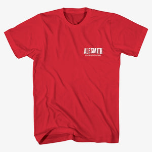 State Ale V2 Tee - Red - AleSmith Brewing Co.
