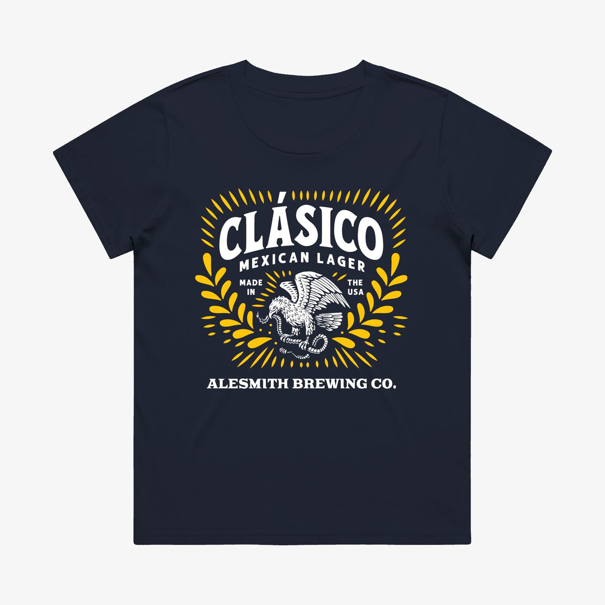 Women's Clásico Tee - Navy – AleSmith Brewing Co.