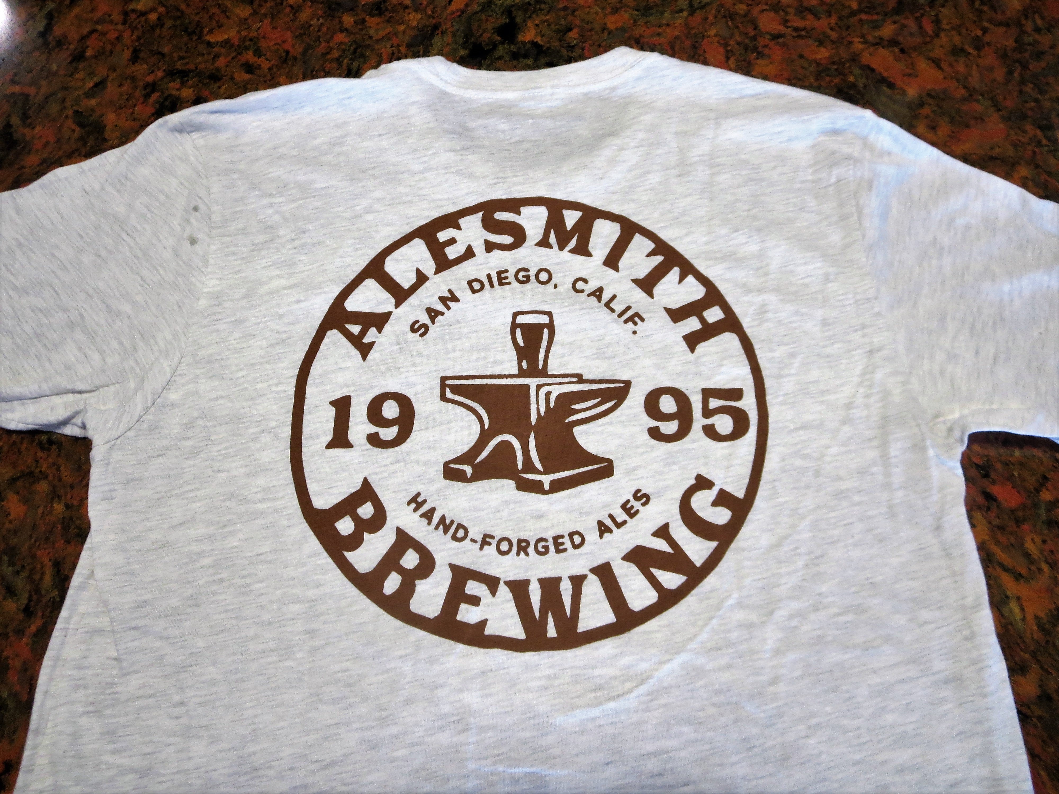1995 Stamp Tee - Oatmeal - AleSmith Brewing Co.