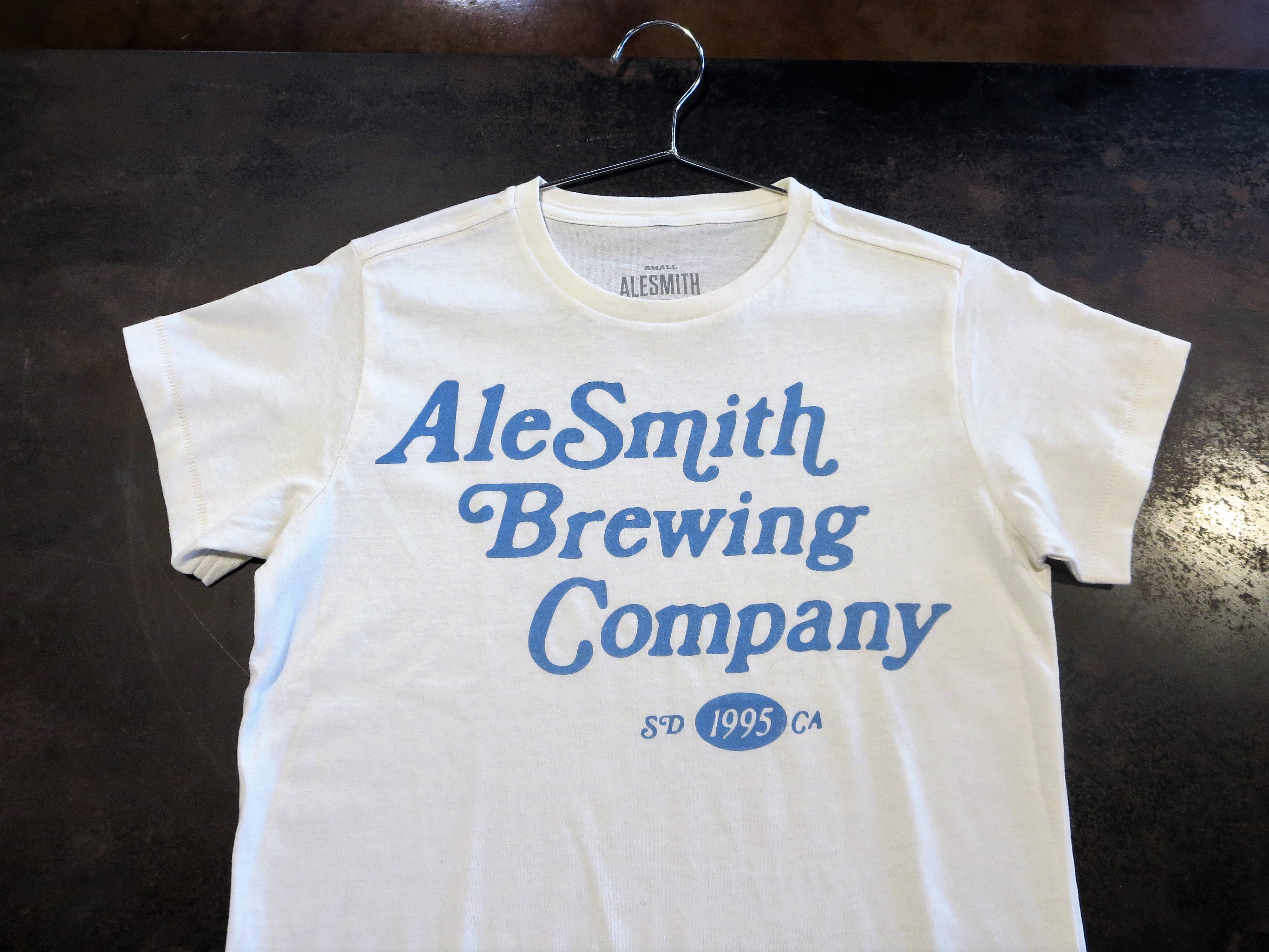 Women's Cheers Tee - Vintage White / Blue - AleSmith Brewing Co.