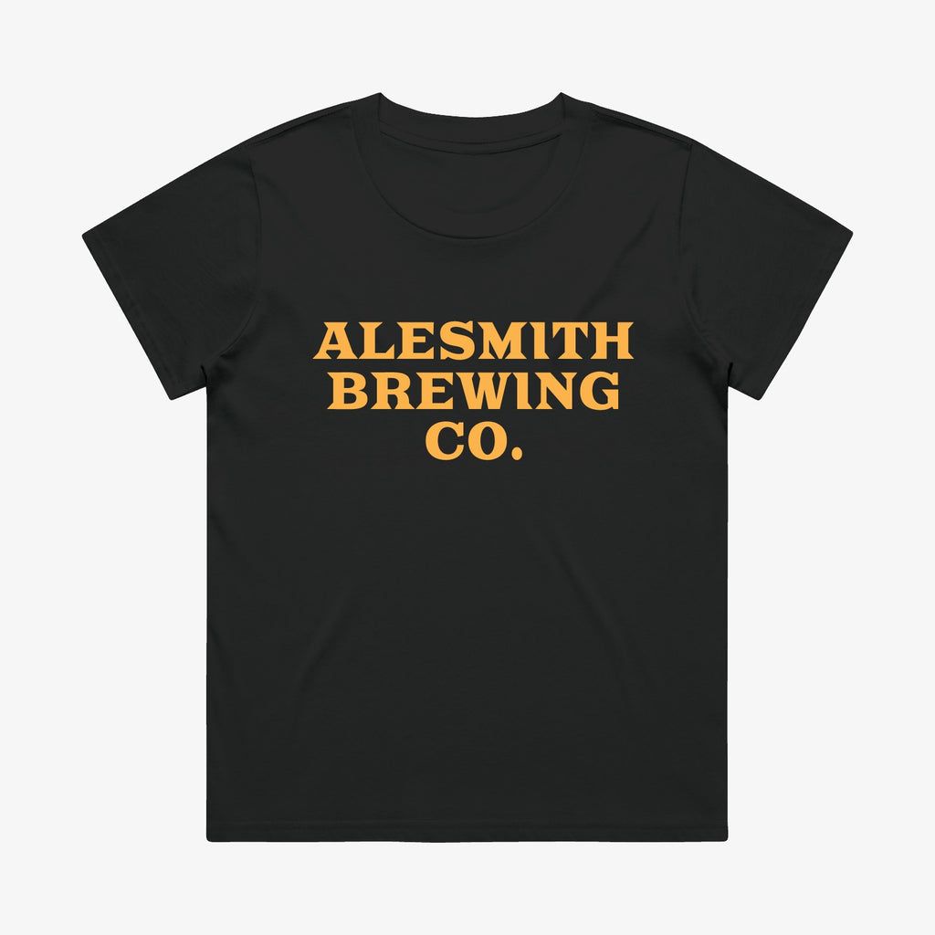 Women's Wordmark Tee - Black - AleSmith Brewing Co.